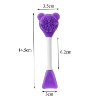 Silikon Yüz Temizleme Fırçası Ve Maske Uygulama Spatulası